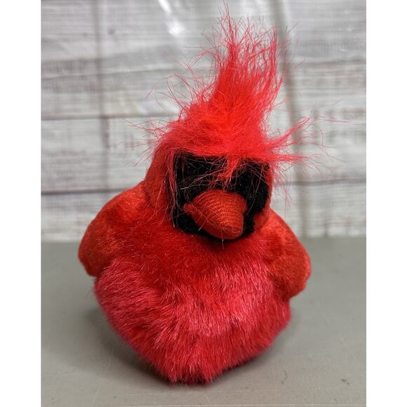 Wild Republic Red Cardinal Bird Plush Doll Stuffed Animal Chirping Sound Works - Picture 2 of 5